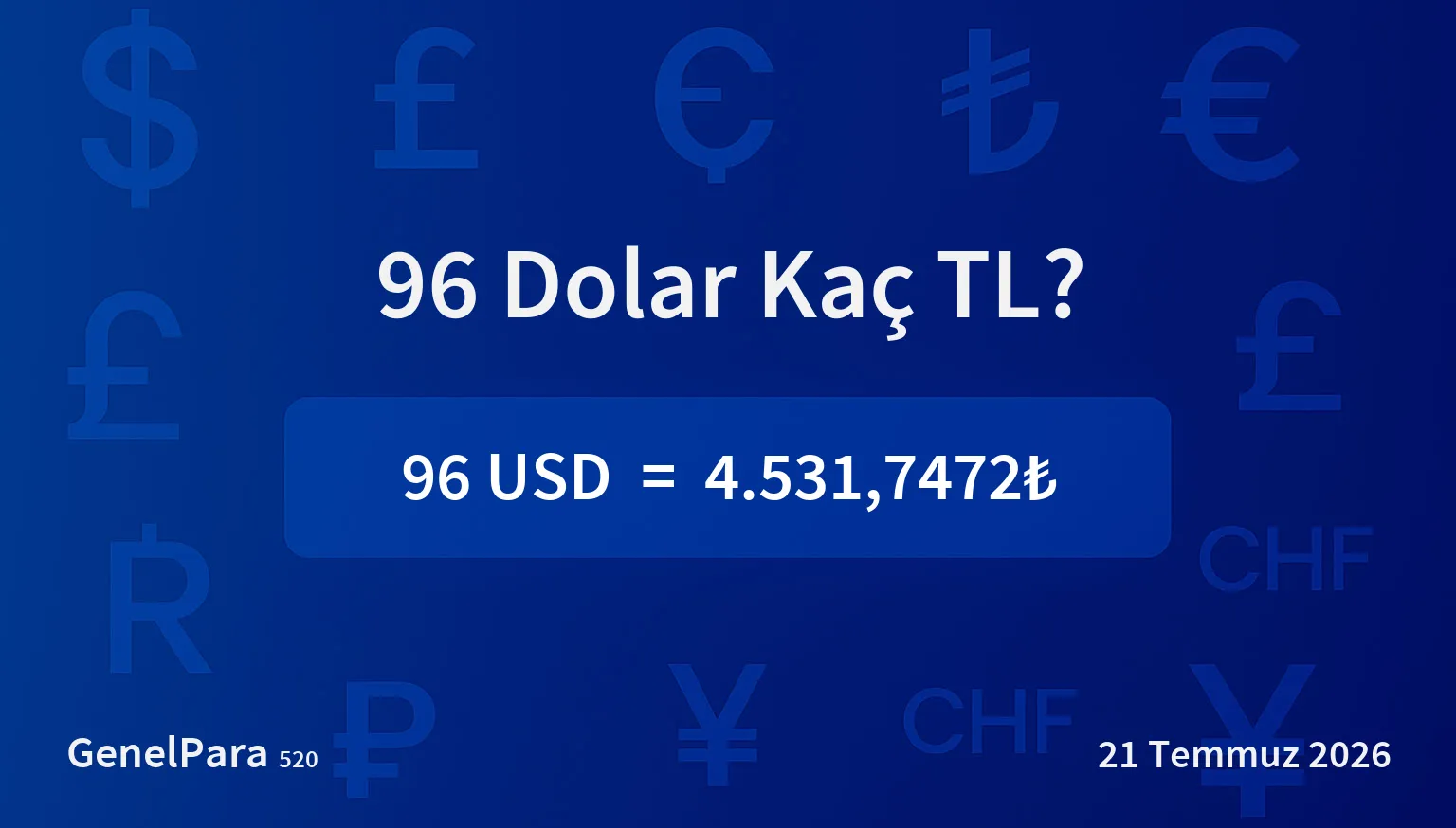 95.57 Dolar Kaç TL?