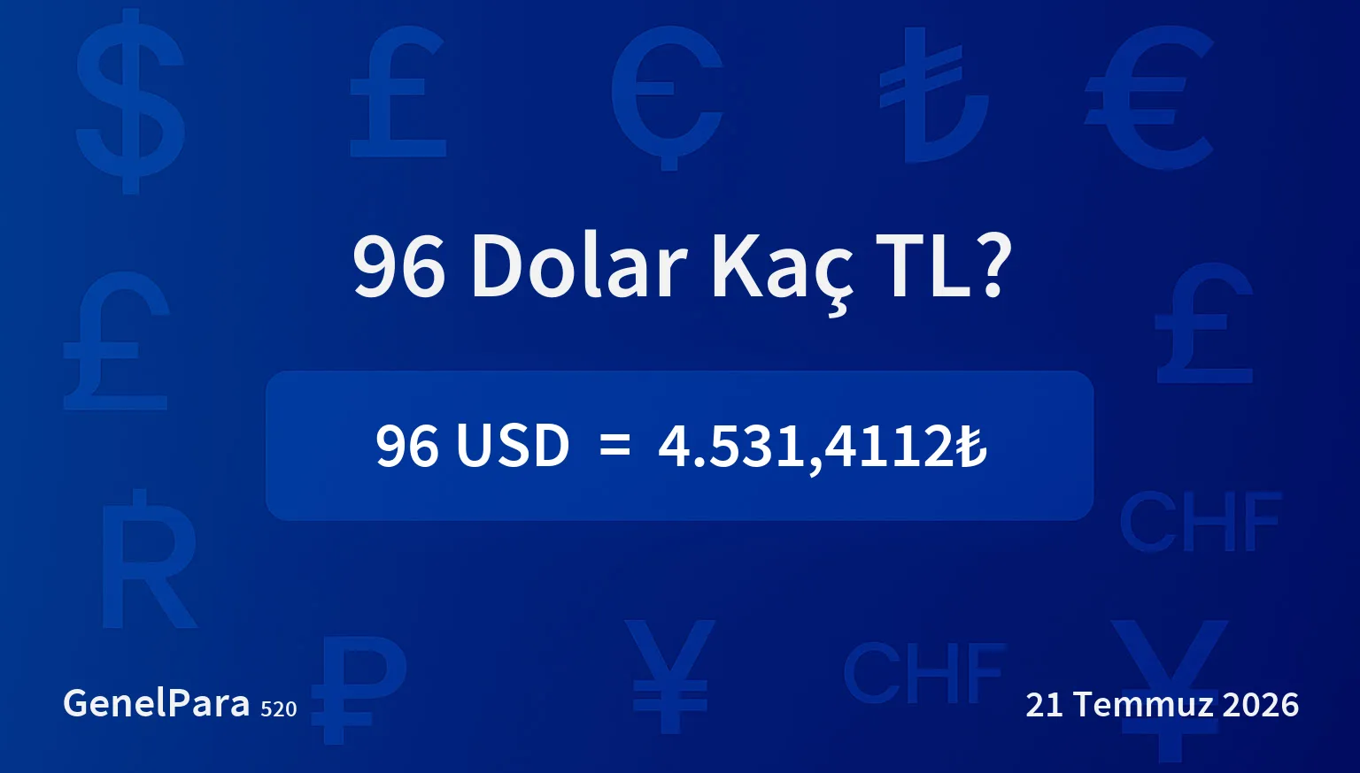 95.57 Dolar Kaç TL?