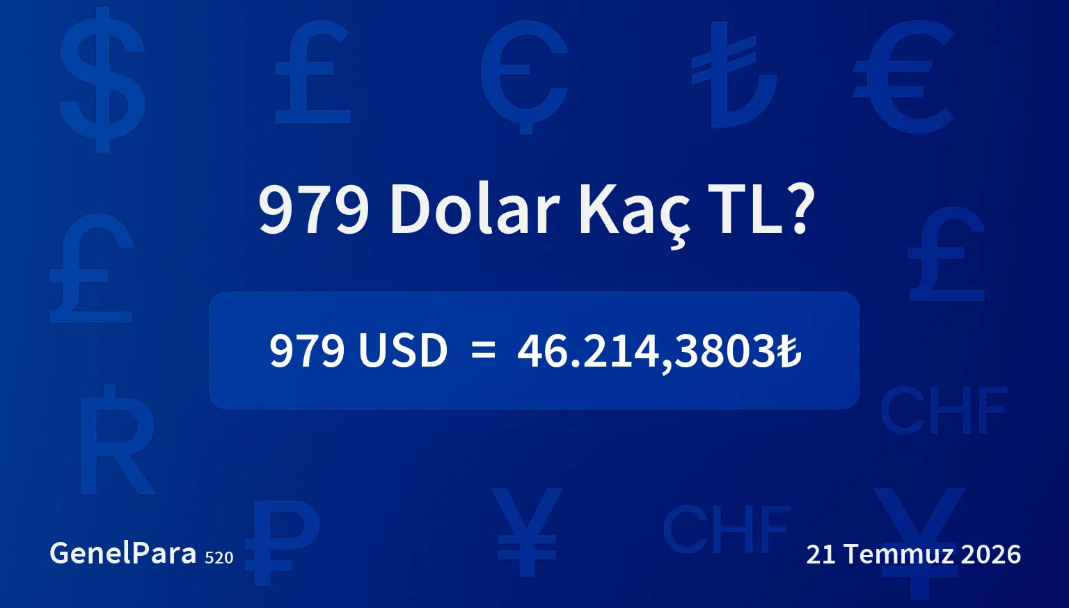 979.30 Dolar Kaç TL?