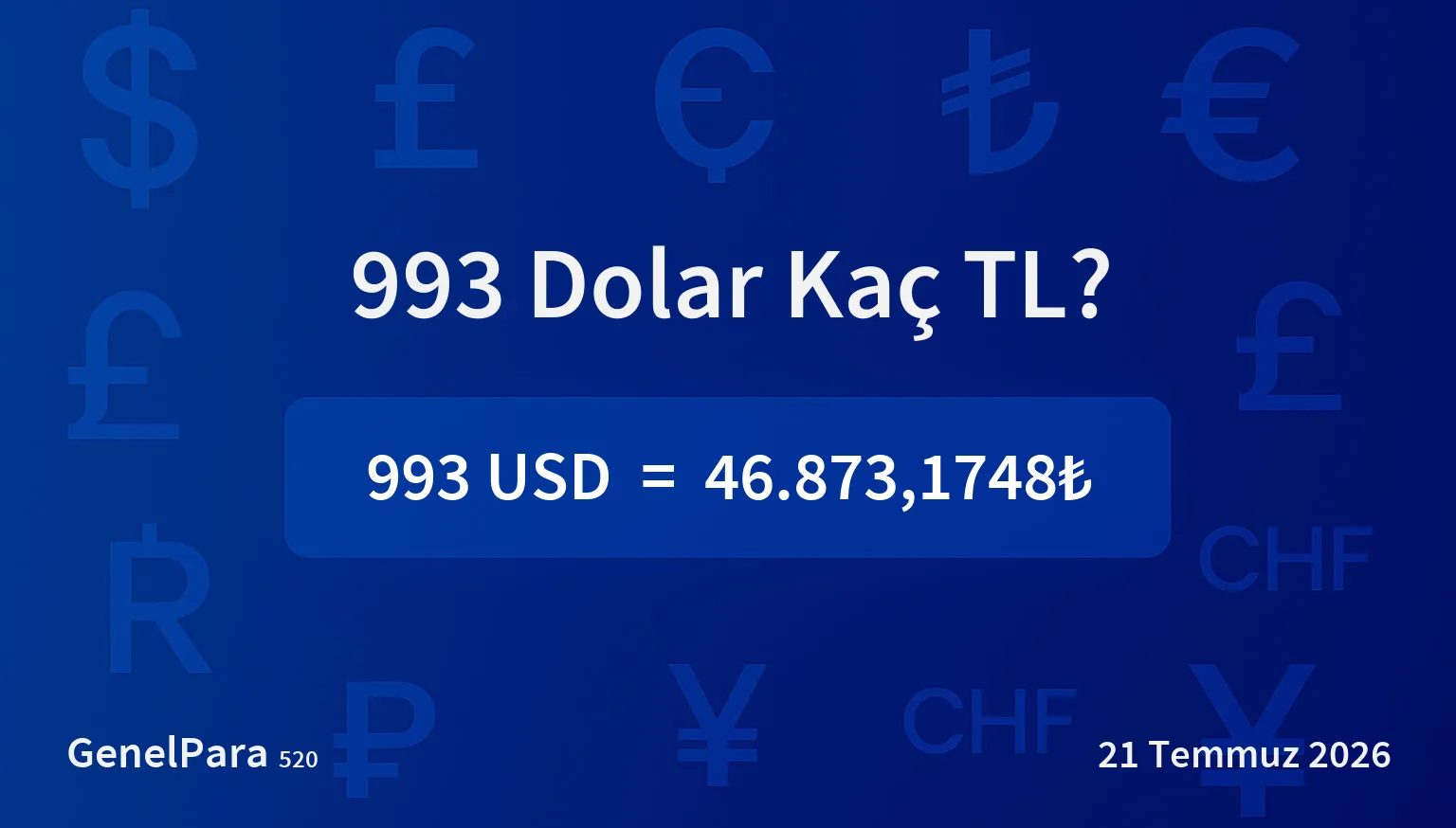 993.43 Dolar Kaç TL?