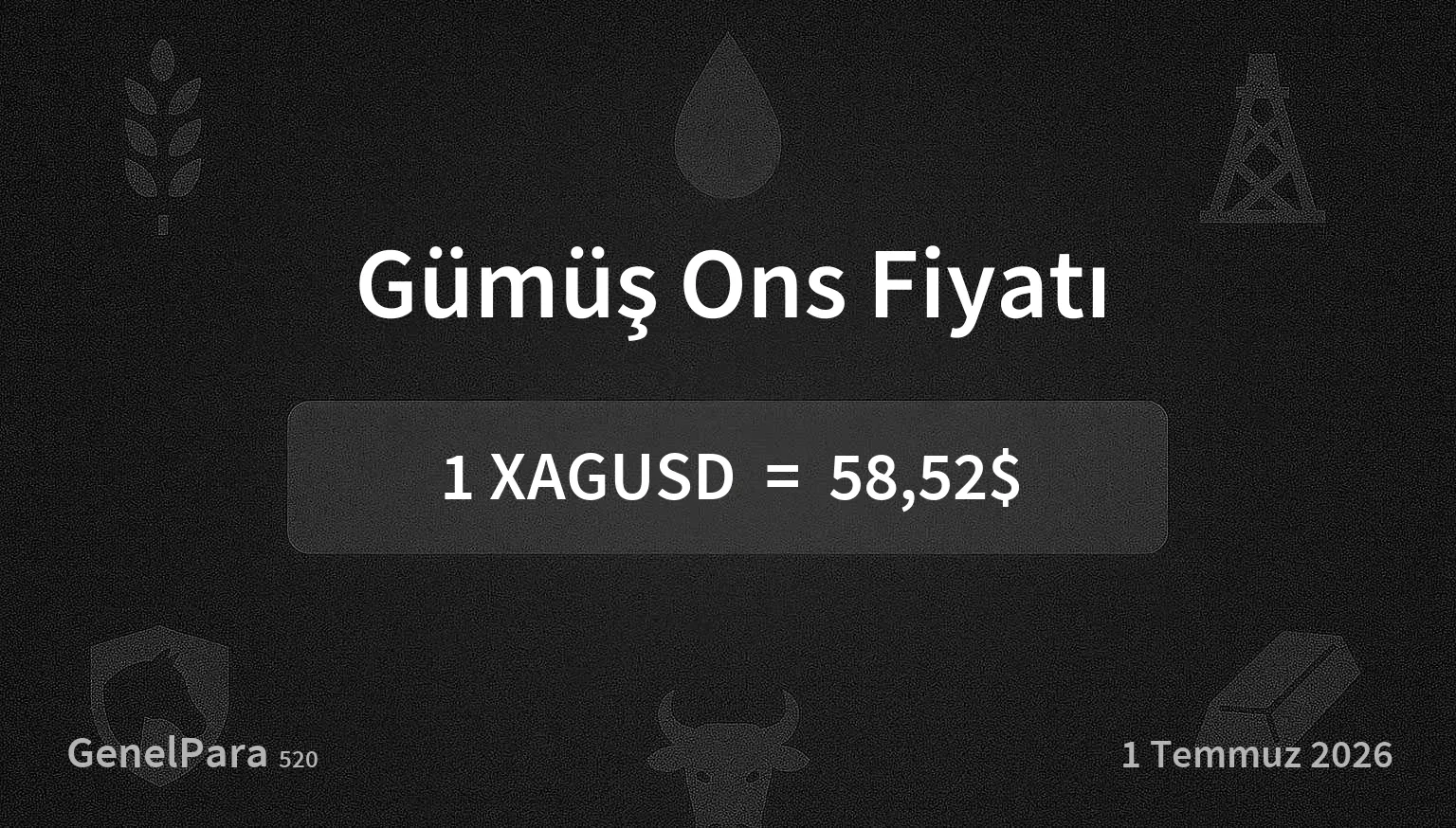 Gümüş Ons Fiyatı